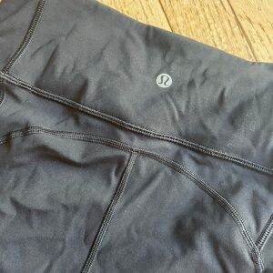 Black LuluLemon Running 7/8 leggings.